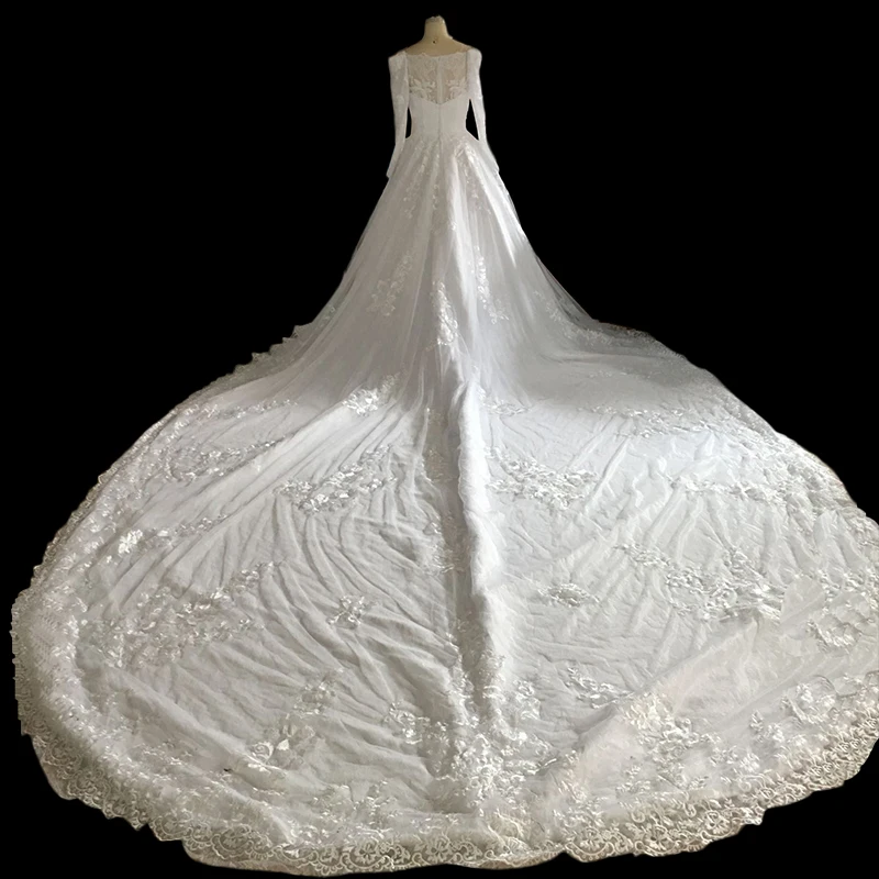 Пышное Бальное Платье торжественные платья 2017 совок шеи старинные кружева с