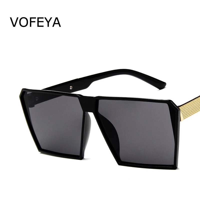 Ретро тренд личности женские крупные Солнцезащитные очки Мужские общего