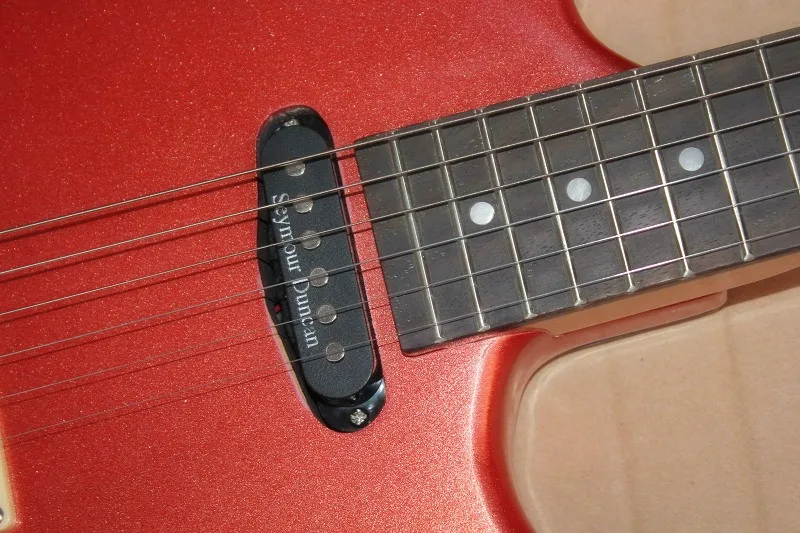 Высокое качество 22 frets CHARVEL 6 струн металлик оранжевый электрогитара-17-11