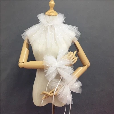 Бесплатная доставка винтажный черный/белый средневековый Стиль Косплей шея и