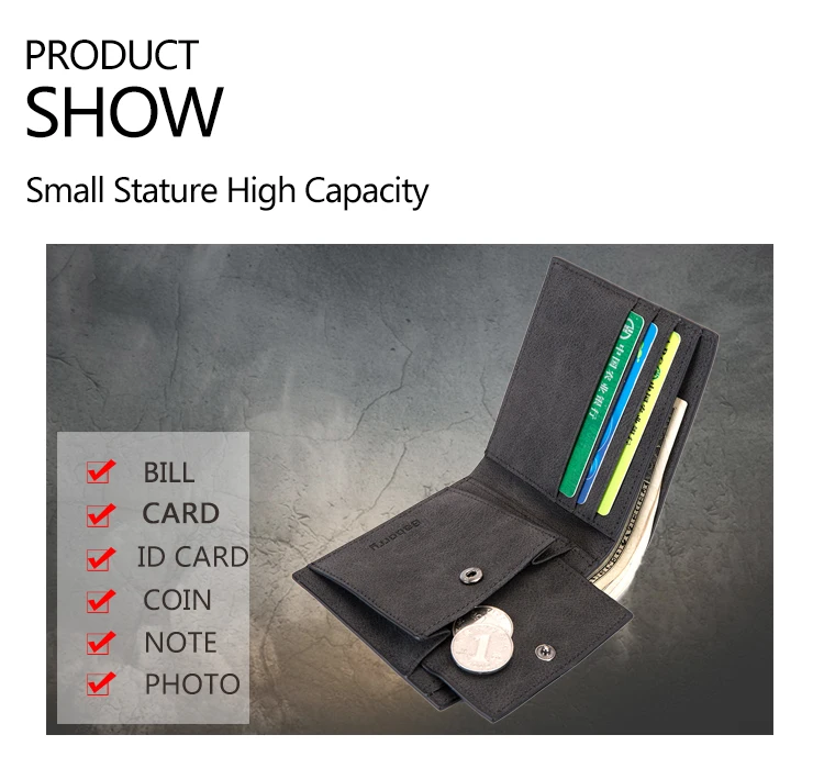 Модные мужские кошельки Rfid, мужской кошелек с отделением для монет на молнии, маленький мини кошелек, кошельки, дизайн, кошелек для долларов, тонкая сумка для денег