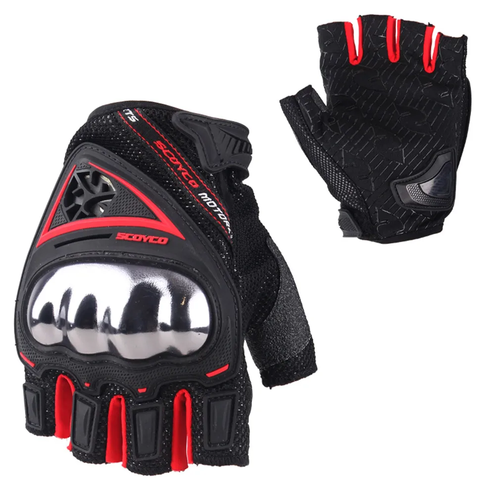 MC44D Red gloves Перчатки SCOYCO moto rcycle дышащие перчатки для грязного велосипеда Guantes de moto защитные перчатки для рук для moto rcycle - Цвет: MC44D Red gloves