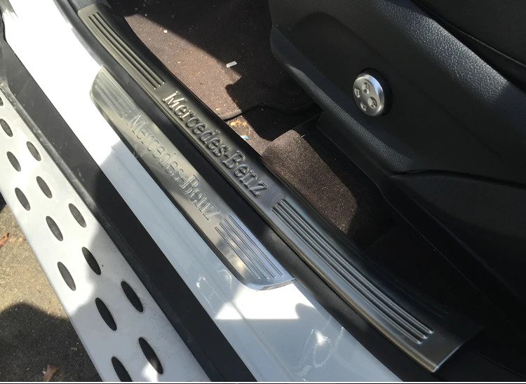 Хромированная Накладка на порог для Mercedes Benz GLC GLC260/GLC300/GLC200|scuff plate|door sill scuff platechrome