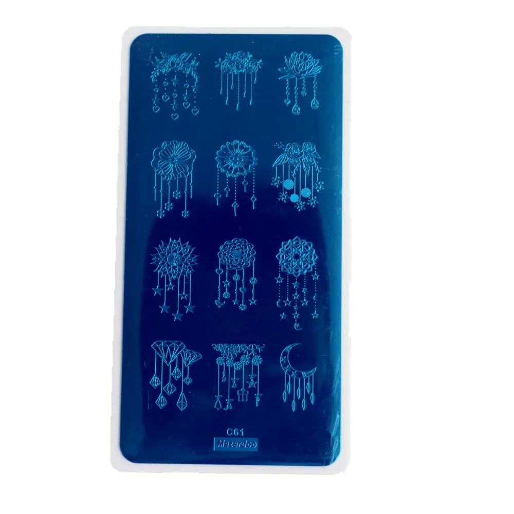 Художественный штамп с изображением для ногтей штамповочные пластины Луна