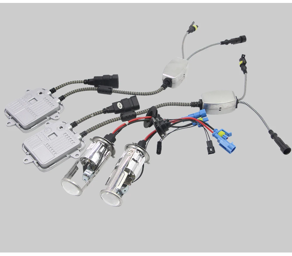 Buildreamen2 H4 мини-объектив проектора Hi/Lo Bi-Xenon HID Xenon Kit AC балласт автомобильная фара дальнего и ближнего света 55 Вт 4300 К 6000 К 8000 К