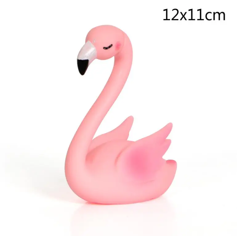 flamingo 1 Розовый голубой Единорог торт Топпер облако горячий воздушный шар Фламинго флажки для торта День рождения свадьбы украшения детский Душ Поставки - Цвет: flamingo 1