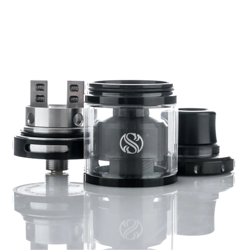 Атомайзер Augvape Merlin Mini RTA 10 шт. два ядра Clapton плавленые катушки герметичный одна