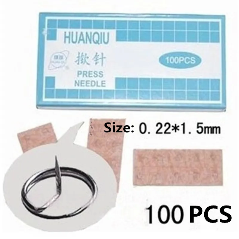 Горячее предложение! Распродажа! 100 шт Ушная игла для иглотерапии Пресс массаж