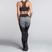2018 women fashion gothic push up ladies mesh pants love heart black leggings casual pants high waist sexy quick drying pants