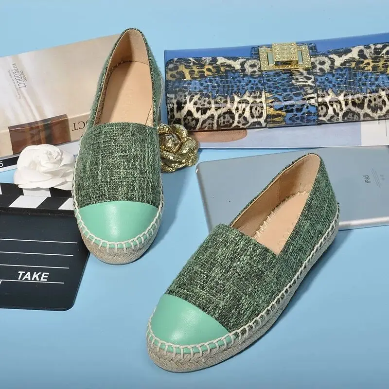 Женские эспадрильи повседневные Лоферы ручной работы из овечьей кожи Лидер