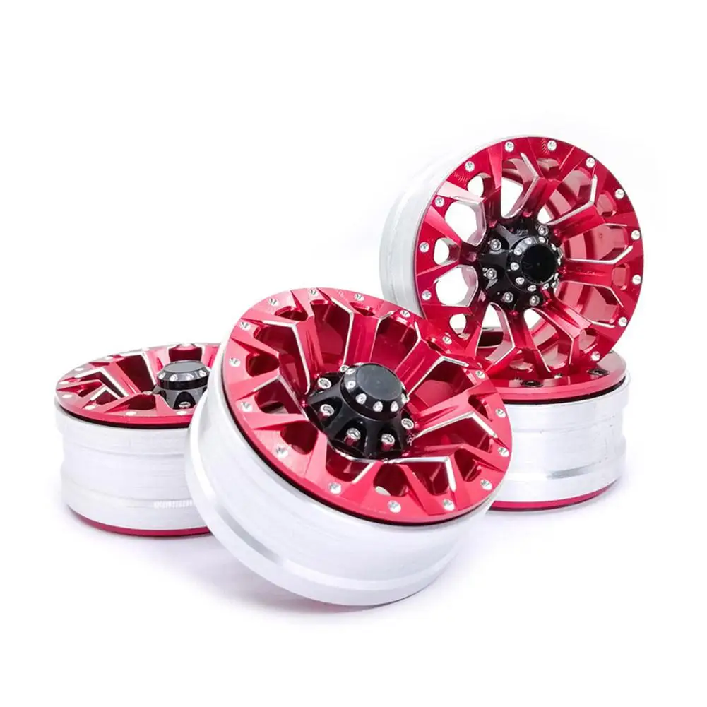 4 шт. 1,9 дюймов RC Рок Гусеничный сплав обод колеса Beadlock для 1:10 Axial SCX10 90034 90035 90044 D90 4WD Traxxas TRX-4 RC части автомобиля