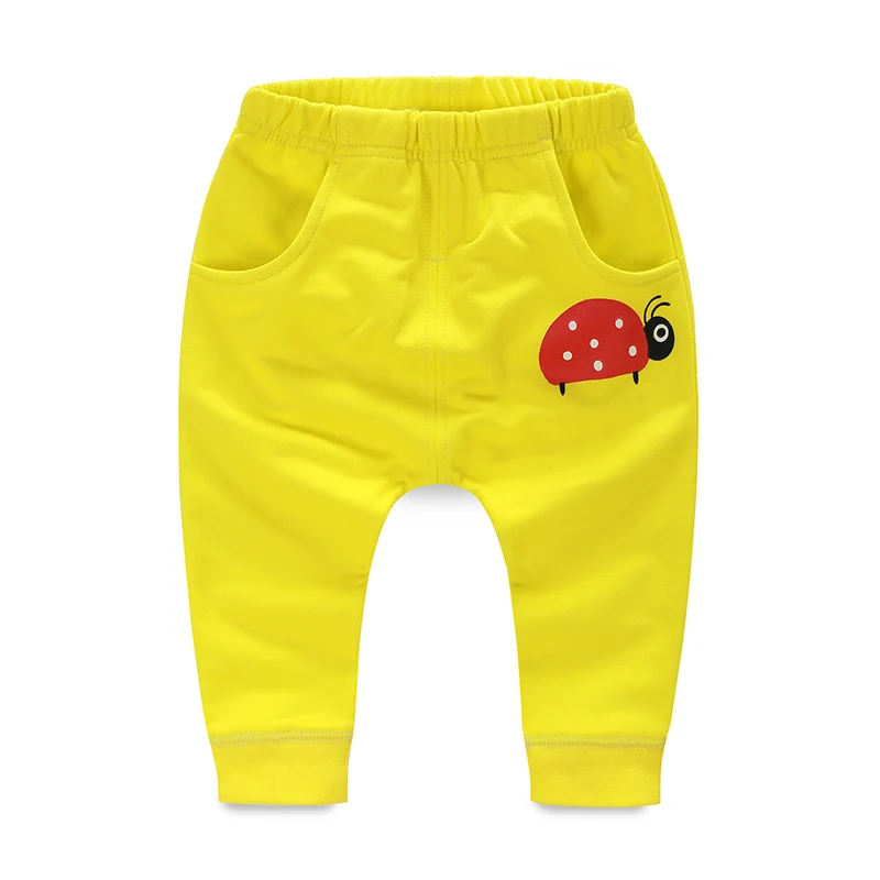 Штаны Девочка Мальчик Малыш Spodnie Pantolon Повседневные брюки 100% хлопок Карикатурная одежда для младенцев Леггинсы весной 3-24 месяцев