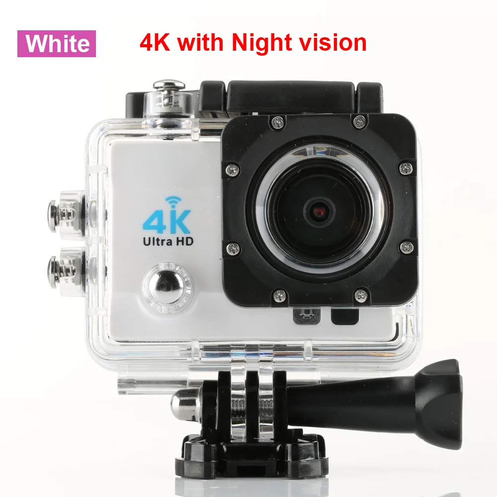 4k-white Qriginal hero Экшн-камера 4 K/30FPS Ultra HD wifi 1080 P/60fps 170 объектив для дайвинга водонепроницаемый 30M go DV Шлем Спортивная камера pro 4/7 - Цвет: 4k-white
