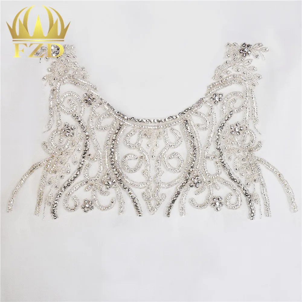 1 шт. элегантные блестящие нашивки и стразы с кристаллами для свадебных платьев