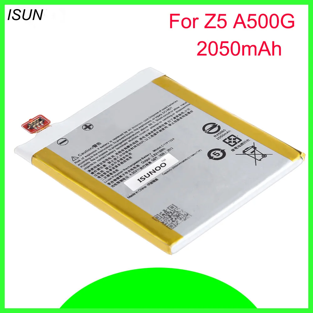 Аккумулятор ISUNOO 2050 мАч C11P1324 для ASUS ZenFone 5 A500G Z5 A500 A500CG A501CG A500KL аккумулятор