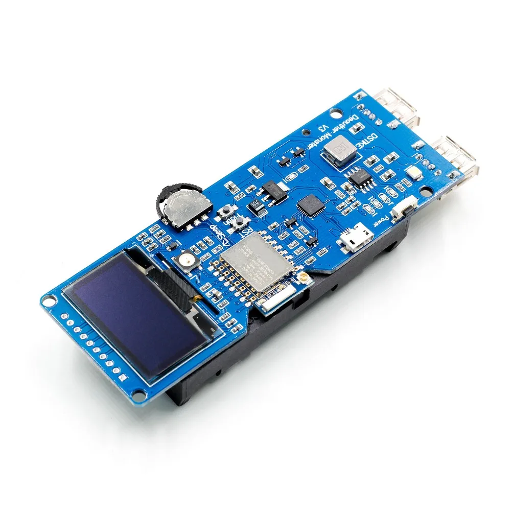 DSTIKE WiFi Deauther Monster ESP8266 1 3 OLED 8 дБ антенна 18650 power bank 2A Быстрая зарядка 2USB