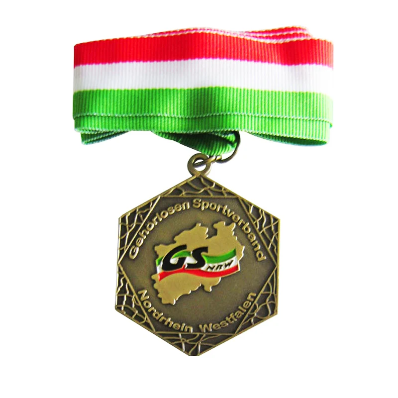 

Заказной сувенир золото/серебро/медь Gehoriosen Sportverband медаль k 200153