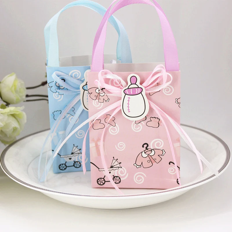 

24Pcs Cartoon Baby Shower Paper Candy Box For Guests Kids Birthday Decorations Wedding Favors Party Supplies