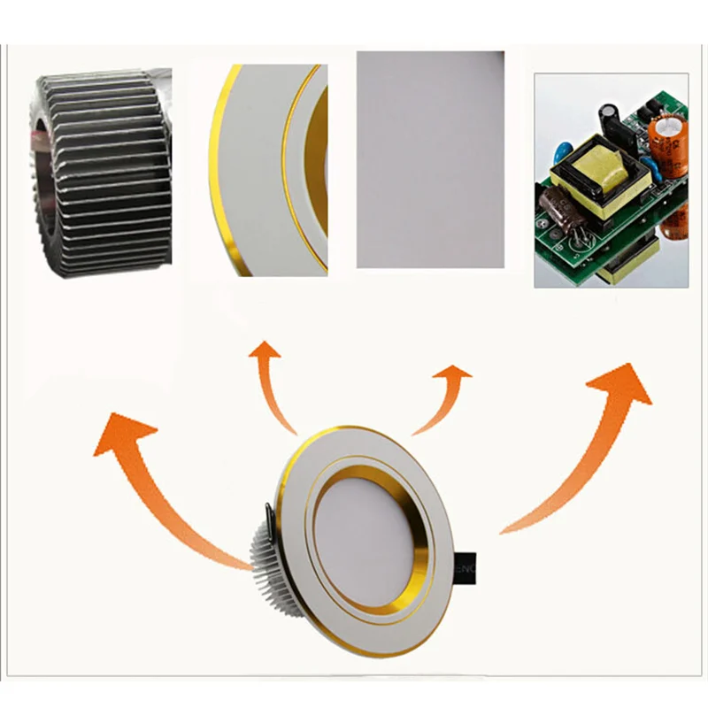 Светодиодная лампа JINLE 2 5 дюйма 3 Вт|led downlight|3w led downlightled downlight 3w |