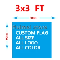 90x90cm 3x3ft polyester we design any logo any color custom gift flag banner