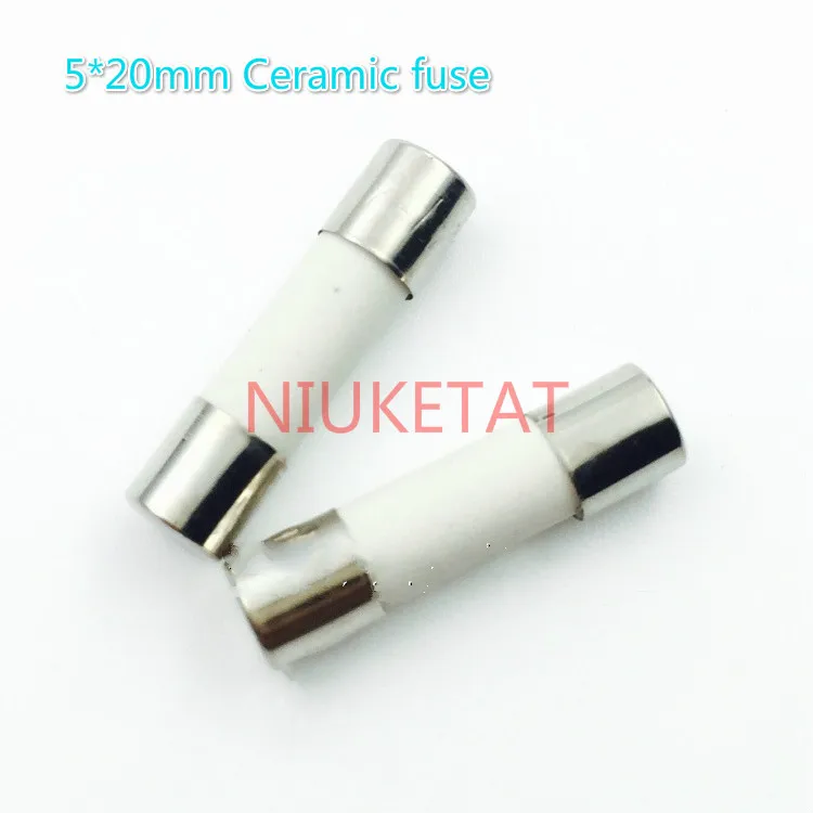 100pcs Ceramic fuse 5*20mm 12A 250V 12000mA 5*20 12A 250V Ceramic fuse New and original High quality fuse