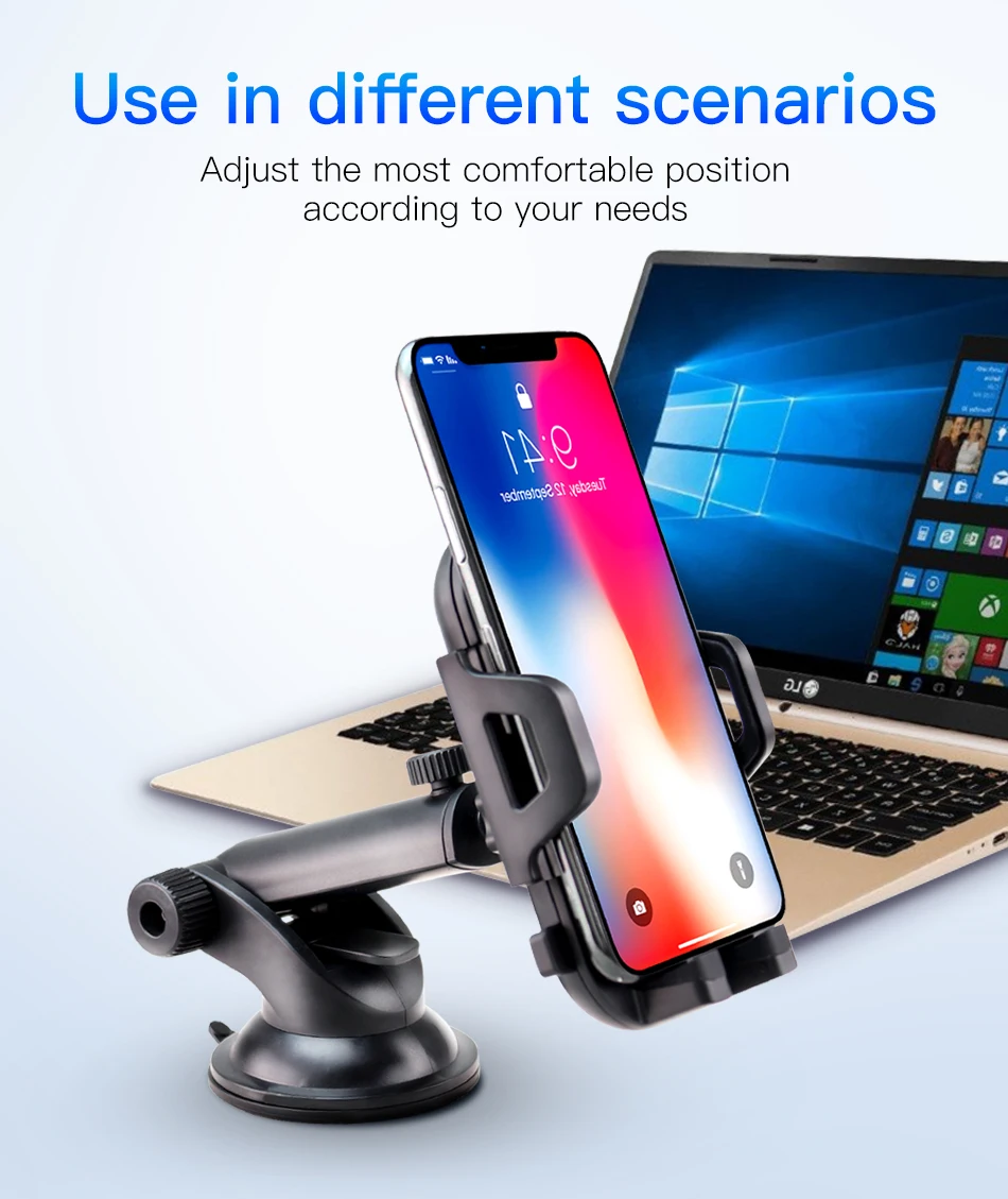 ACCEZZ Автомобильный держатель для телефона для iphone XR XS MAX Xiaomi Универсальный Автомобильный держатель для телефона с автоматической блокировкой для huawei mate 20 Pro 20 Lite 20