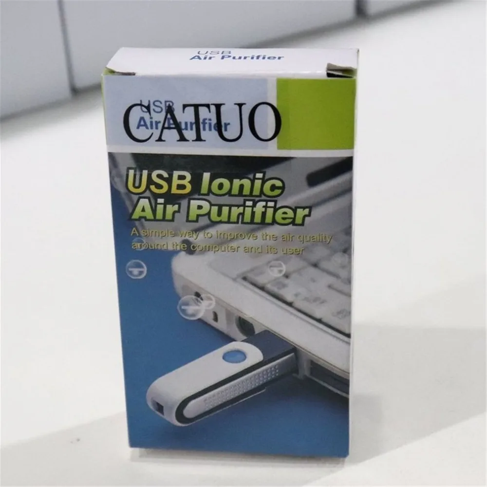 Вращающийся здоровый USB ионизатор, ионный очиститель воздуха, удобный свежий для ПК, ноутбука, домашний офисный очиститель, сохраняет воздух чистым, портативный