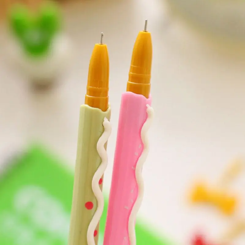 Papelaria boligrafos kawaii торт гелевая ручка papelaria criativa Корейская Милая канцелярия Школьные