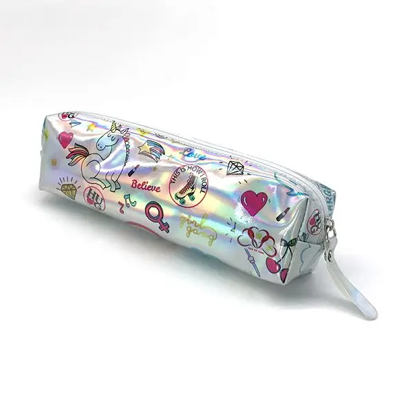 Unicorn B Карандаш кактус чехол Trousse Scolaire Estuche Единорог Escolar школьный пенал для карандашей Фламинго Альпака Estuches Laser Scolaire Stylo - Цвет: Unicorn B