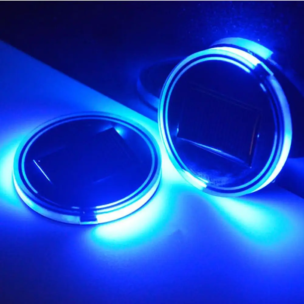 Partol Универсальный Солнечный СВЕТОДИОДНЫЙ Автомобильный подстаканник коврик