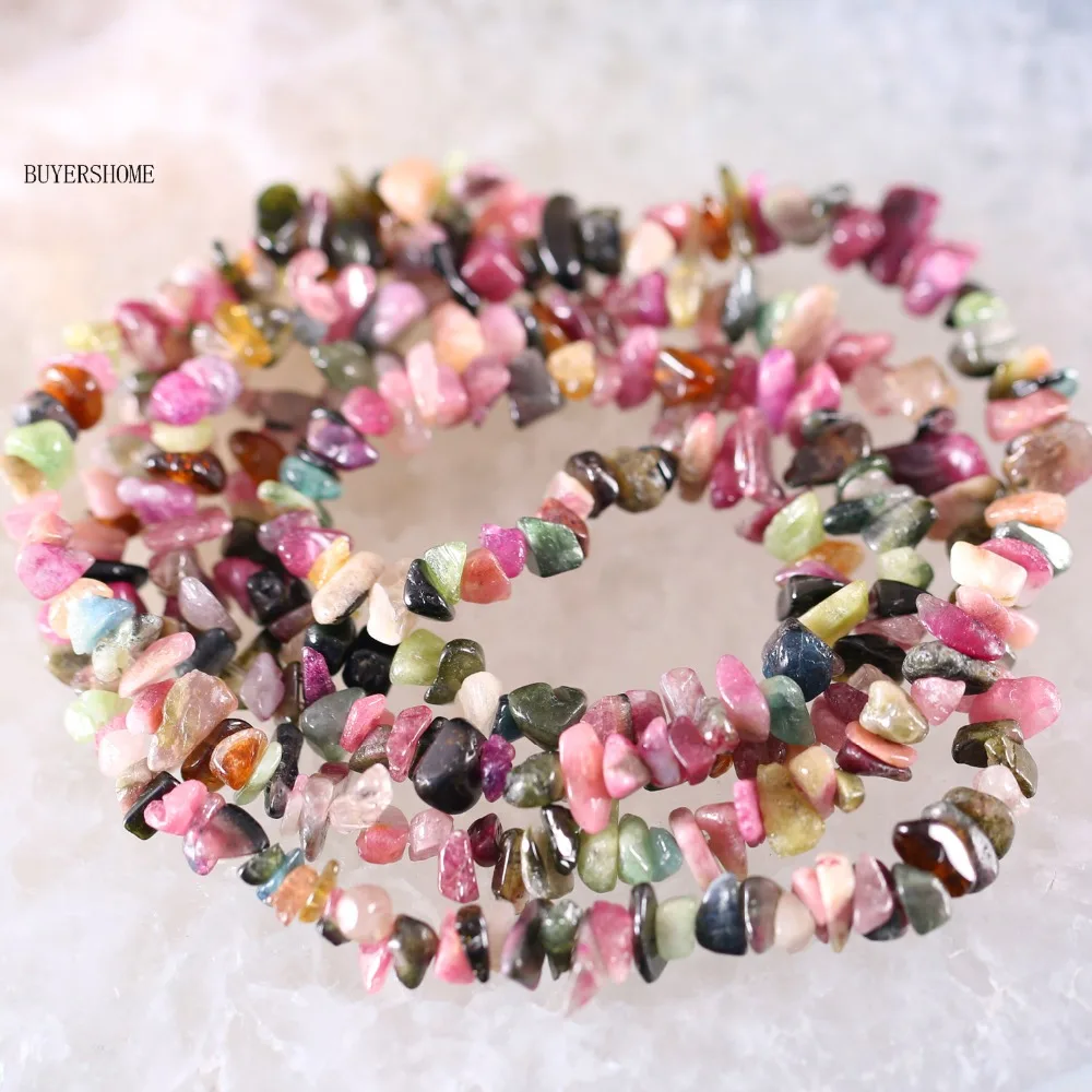 Бусины из натурального камня 35 дюймов S050 5 8 мм|loose beads|tourmaline beadsfashion beads |