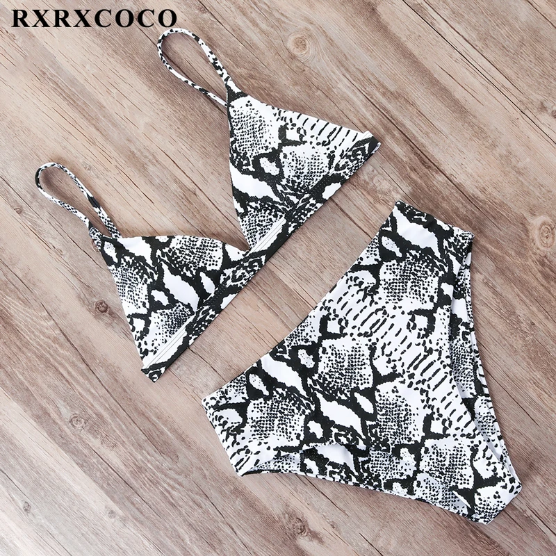 RXRXCOCO, сексуальное бикини с принтом,, горячий купальник, женский купальник, стринги, набор Пуш-ап бикини, высокая талия, купальники, костюмы для купания