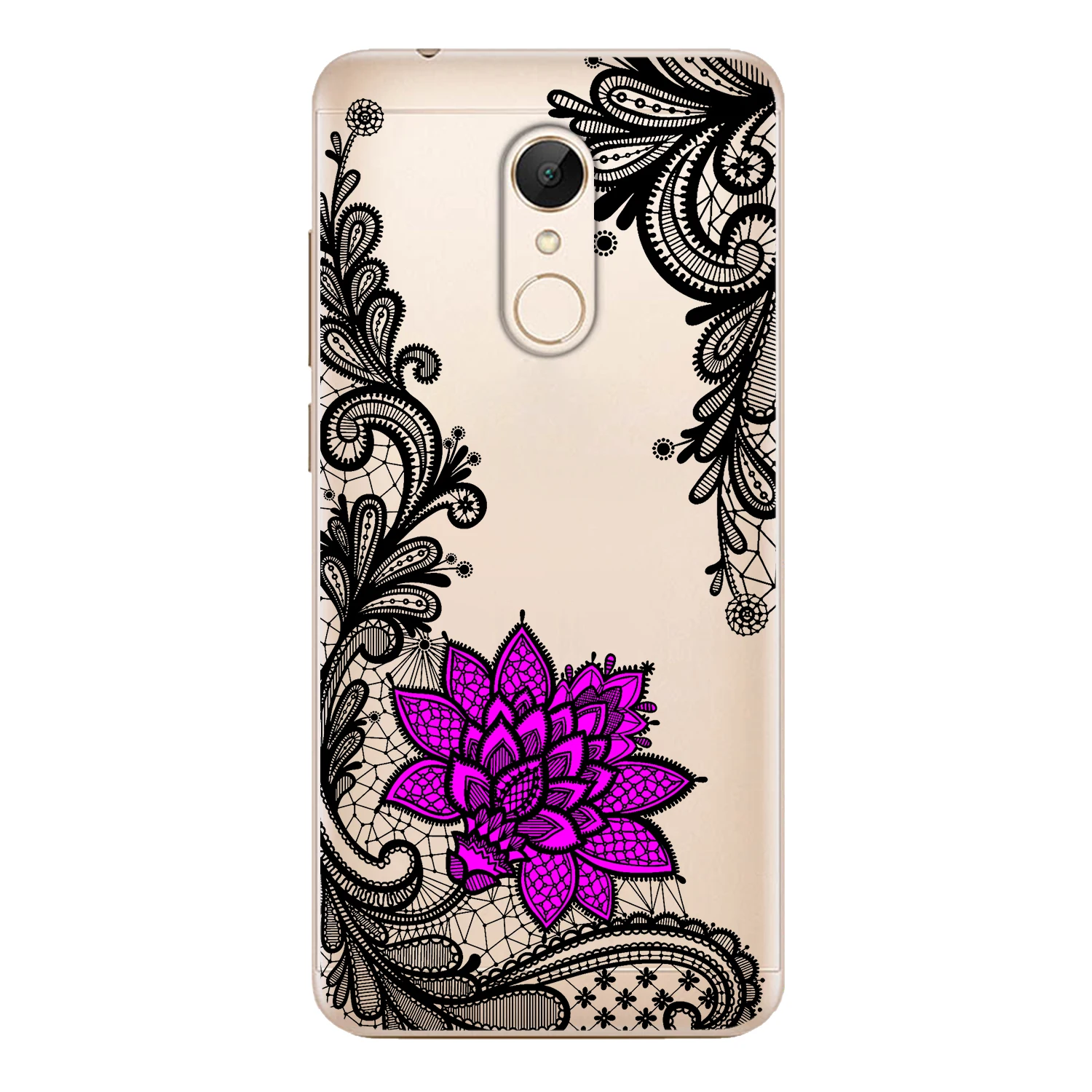 For Xiaomi Redmi 5 Case Cover 5.7&quot Soft TPU Silicone Popular Cute Color Mandala Lace Stripe Flower Painted Protective Phone |