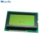 12864 128x64 точки, графический ЖК-дисплей, модуль, желтый, зеленый цвет, подсветка, ЖК-дисплей для Arduino Raspberry Pi