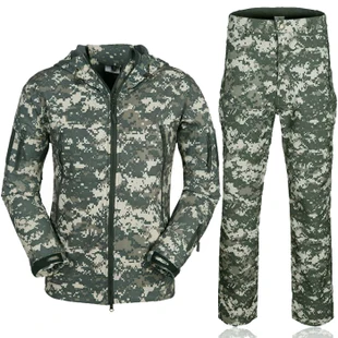 V4.0 Style Stealth Soft Shell Windbreaker Tactical Outdoor Jacket + Pants Set For Hunting | Спорт и развлечения