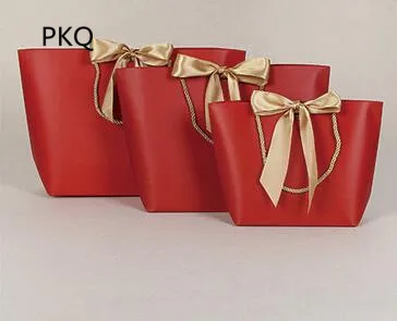 10 шт. розовый/синий Свадебные упаковка подарочные пакеты коробка с лентой