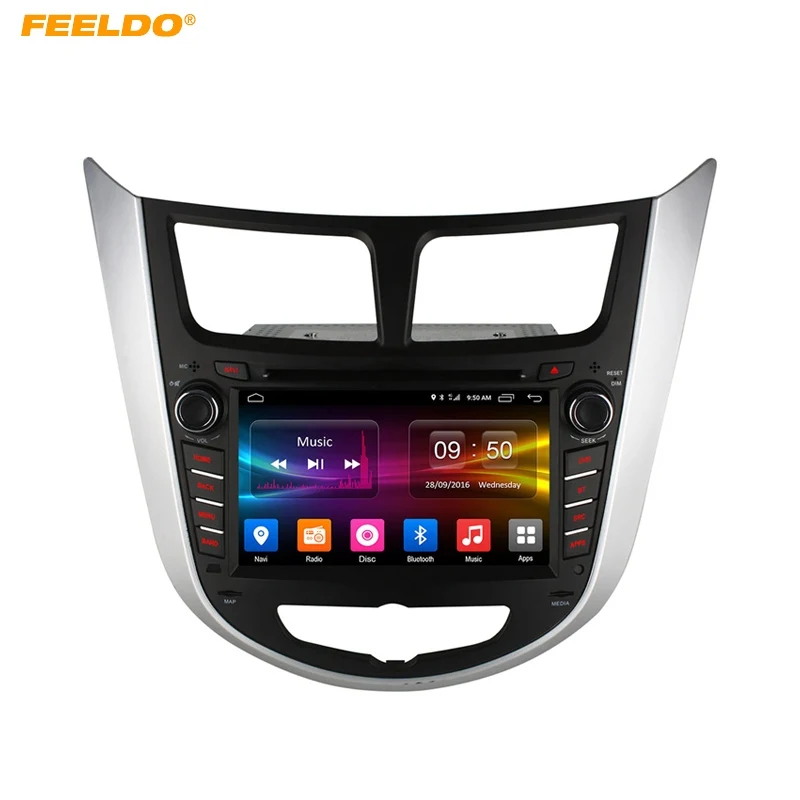 FEELDO 7 &quotAndroid 6 0 (64 бит) DDR3 2G/16G/4G LTE четырехъядерный автомобильный DVD GPS радио