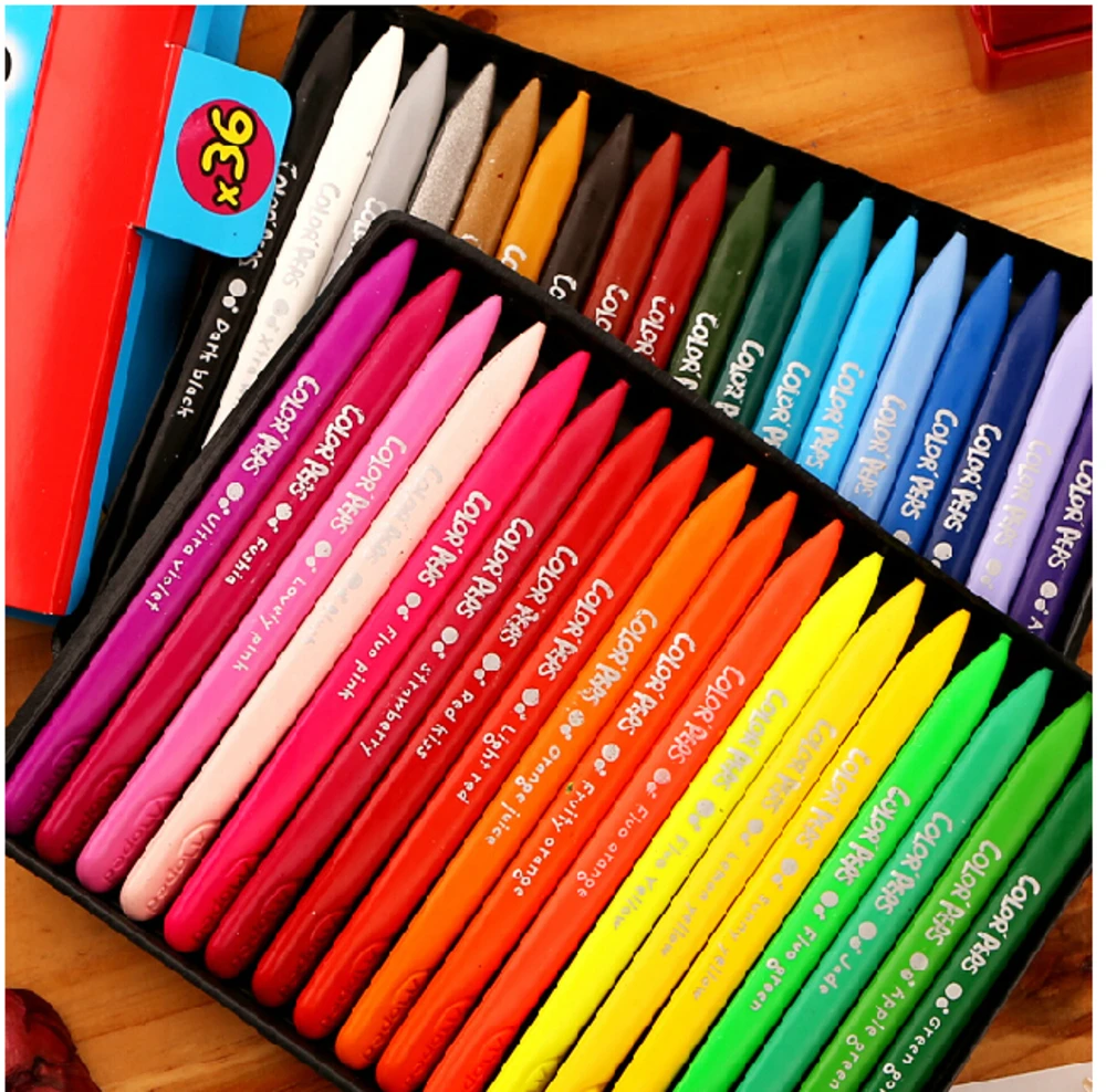 Maped Цвет Pens Пластик Мелки 12/18/24/36 компл. ручки цвет карандаша малыша подарок