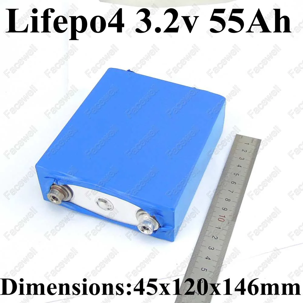 Бренд 3 2 v lifepo4 батареи 55Ah 250A для самостоятельного хранения солнечной энергии facewell