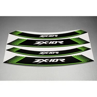 motorcycle 8x thick edge outer rim sticker stripe wheel decals for kawasaki zx10 r zx10r