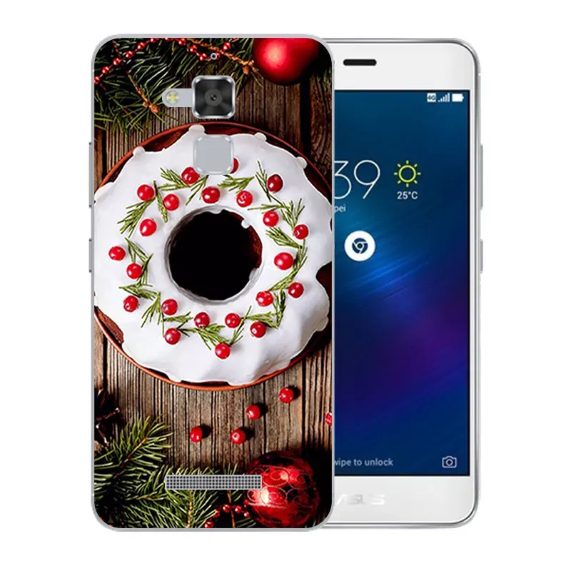 Высококачественный чехол для ASUS Zenfone 3 Max ZC520TL 5 2 &quotВеселый X'MAS шаблон Мягкий