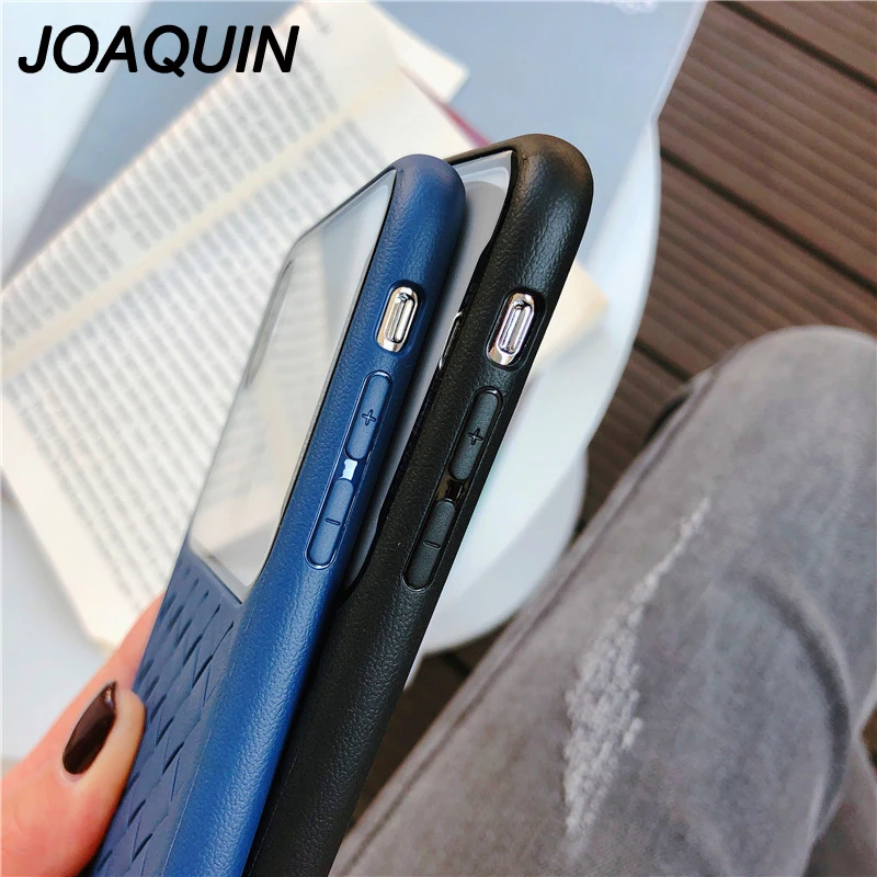 Чехол для Телефона iPhone 7 8 Plus X XR XS Max модный дышащий тканый прозрачный силиконовый