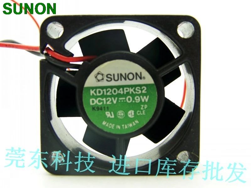 Вентилятор охлаждения для Sunon KD1204PKS2 4020 DC 12V 0,9 W 2-проводной осевой серверный 40 мм 4 см