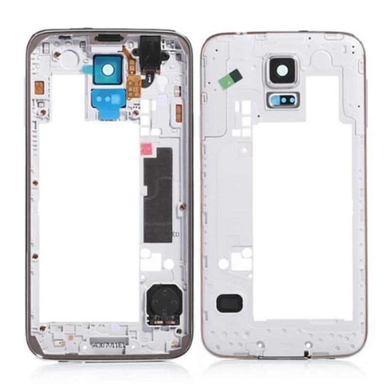 50 шт. для Samsung Galaxy S5 i9600 G900F G900M G900H G900A G900P средняя задняя рамка Шасси пластина замена
