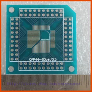 

QFP44 6480 0.8mm Pitch to DIP 2.54 PCB Adapter Board