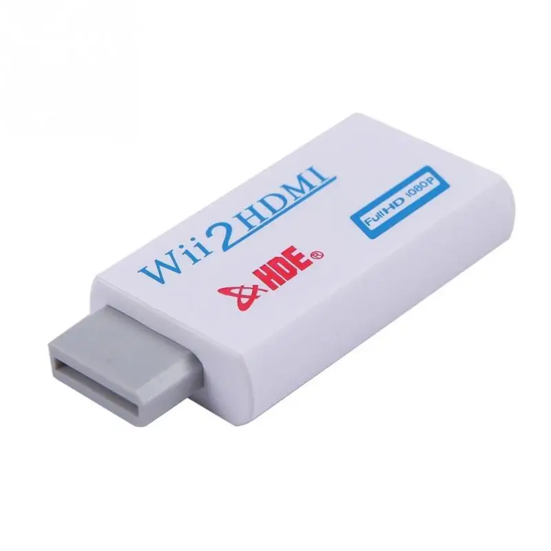2018 Новый HDMI конвертер Поддержка FullHD 720P 1080P 3 5 мм аудио для wii 2HDMI адаптер