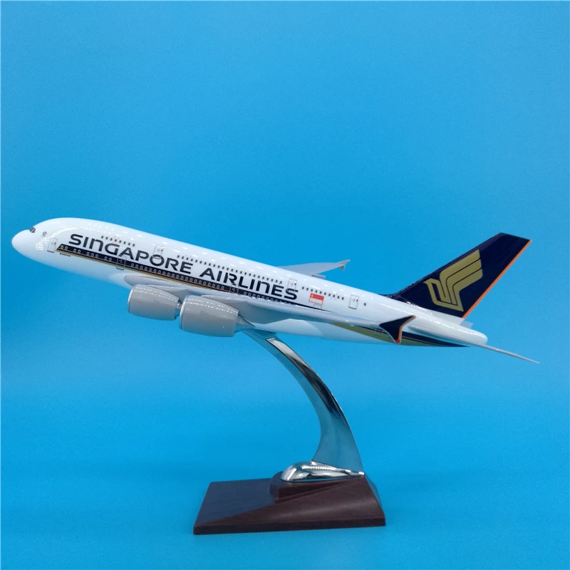 36 см смолы Аэробус A380 модель Singapore Air модели самолета самолетостроение