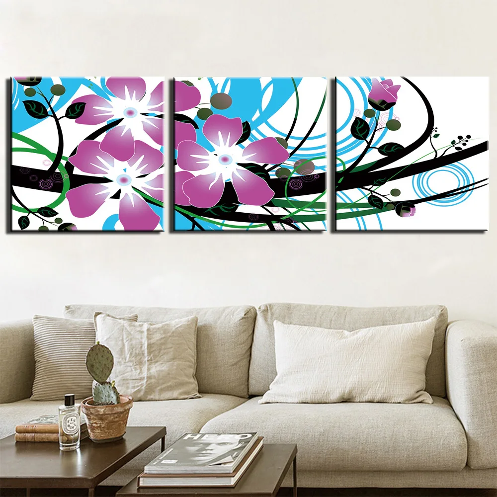 Настенные картины для гостиной натюрморт абстрактный цветок настенное