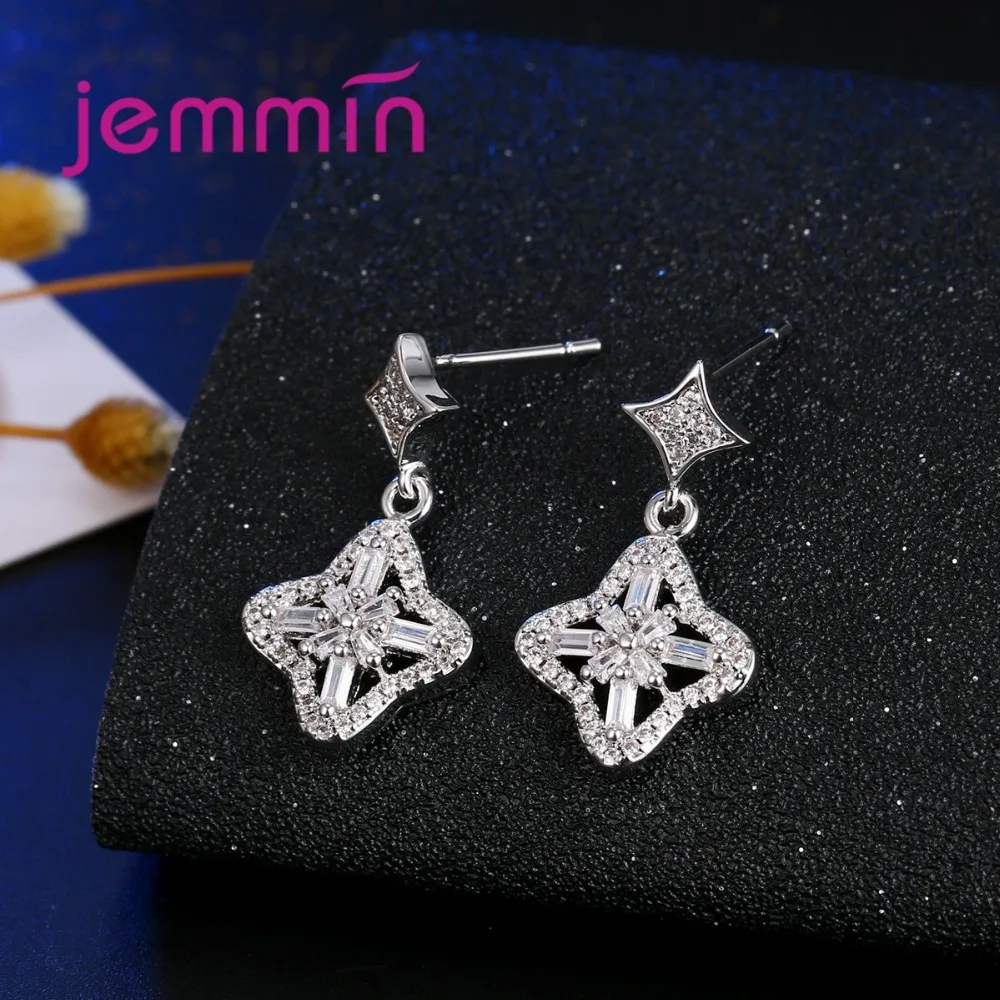 Женский комплект из колье и серёг серебра 925 пробы | Украшения аксессуары