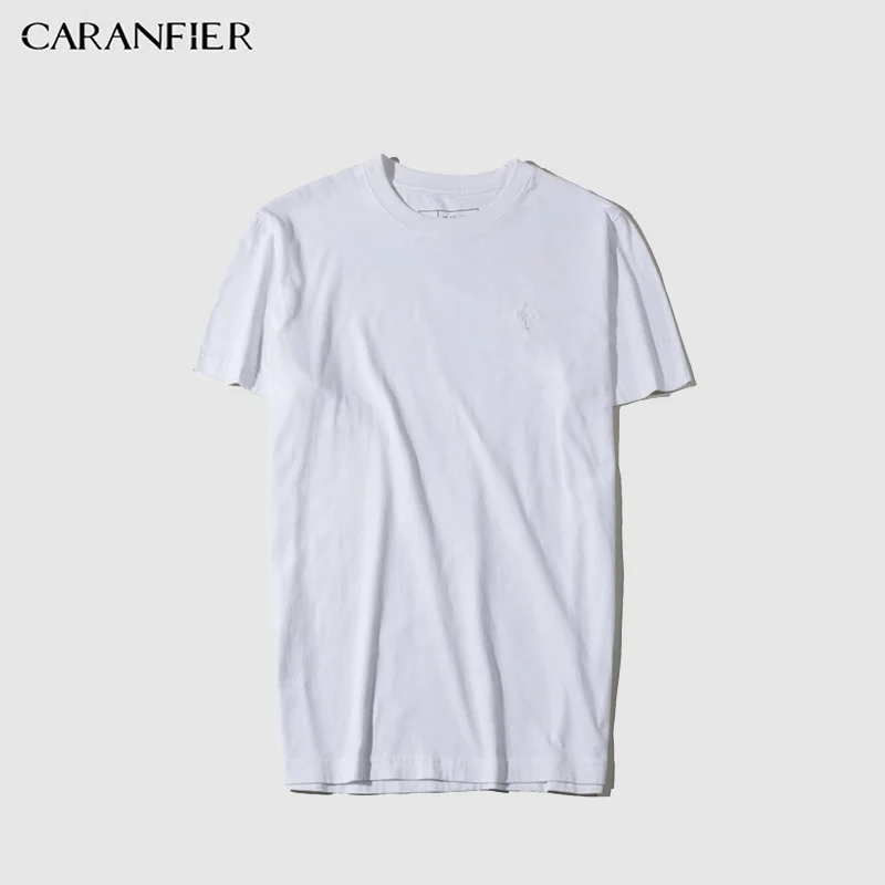 CARANFIER Мужская футболка новые летние рубашки модный дизайн короткий рукав